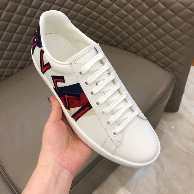 Gucci Letter Ace Embroidered Sneaker - 