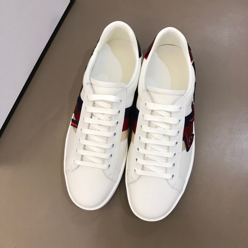 Gucci Letter Ace Embroidered Sneaker - 