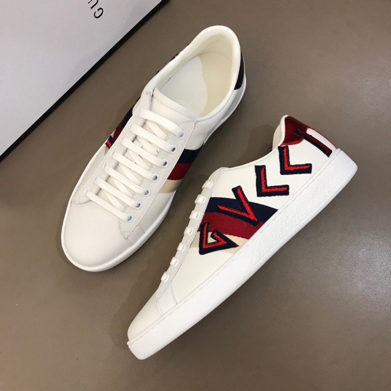 Gucci Letter Ace Embroidered Sneaker - 