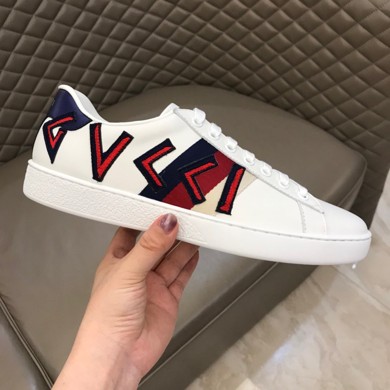 Gucci Letter Ace Embroidered Sneaker - 