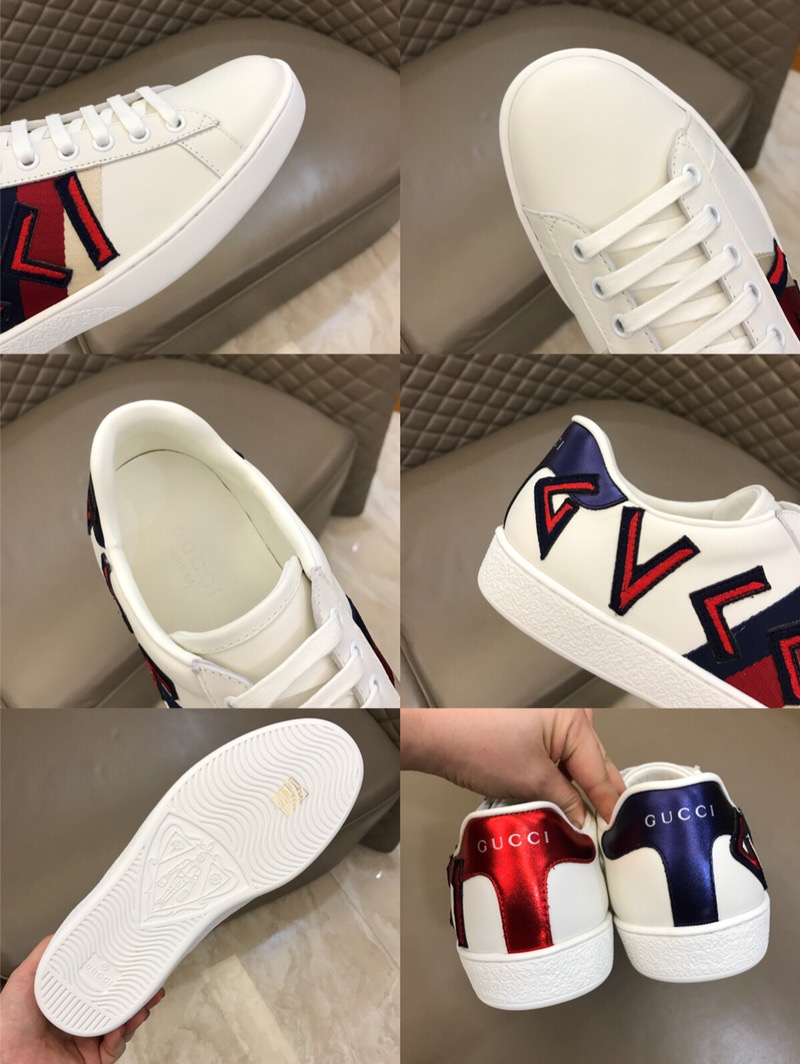 Gucci Letter Ace Embroidered Sneaker - 
