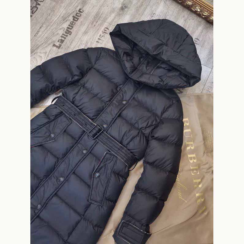Burberry Belted Long Down Jacket - 