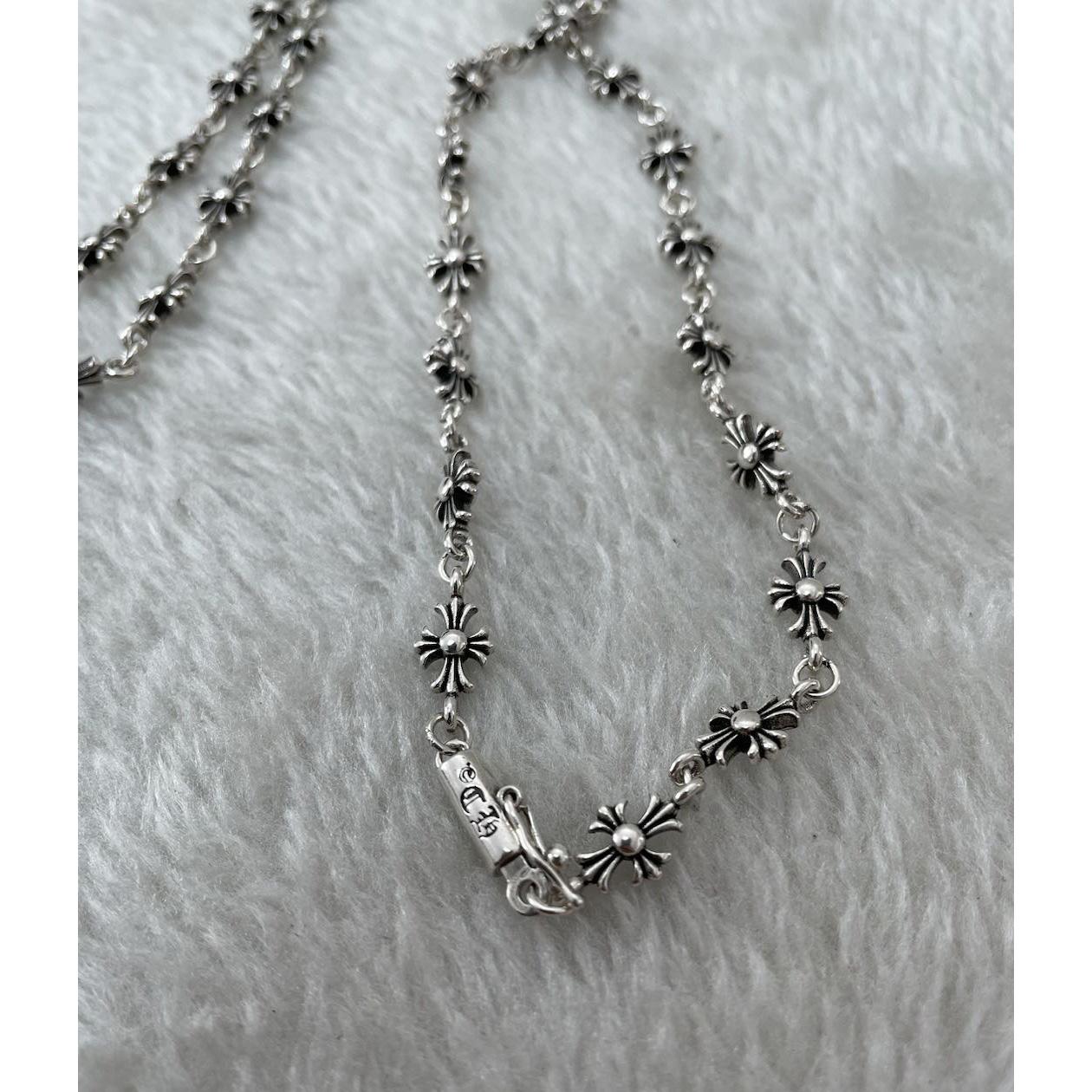 Chrome Heart Cross Necklace - 