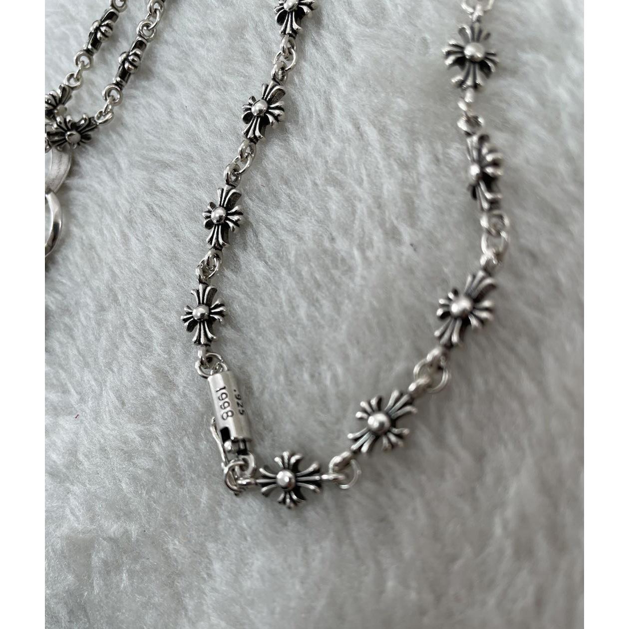 Chrome Heart Cross Necklace - 