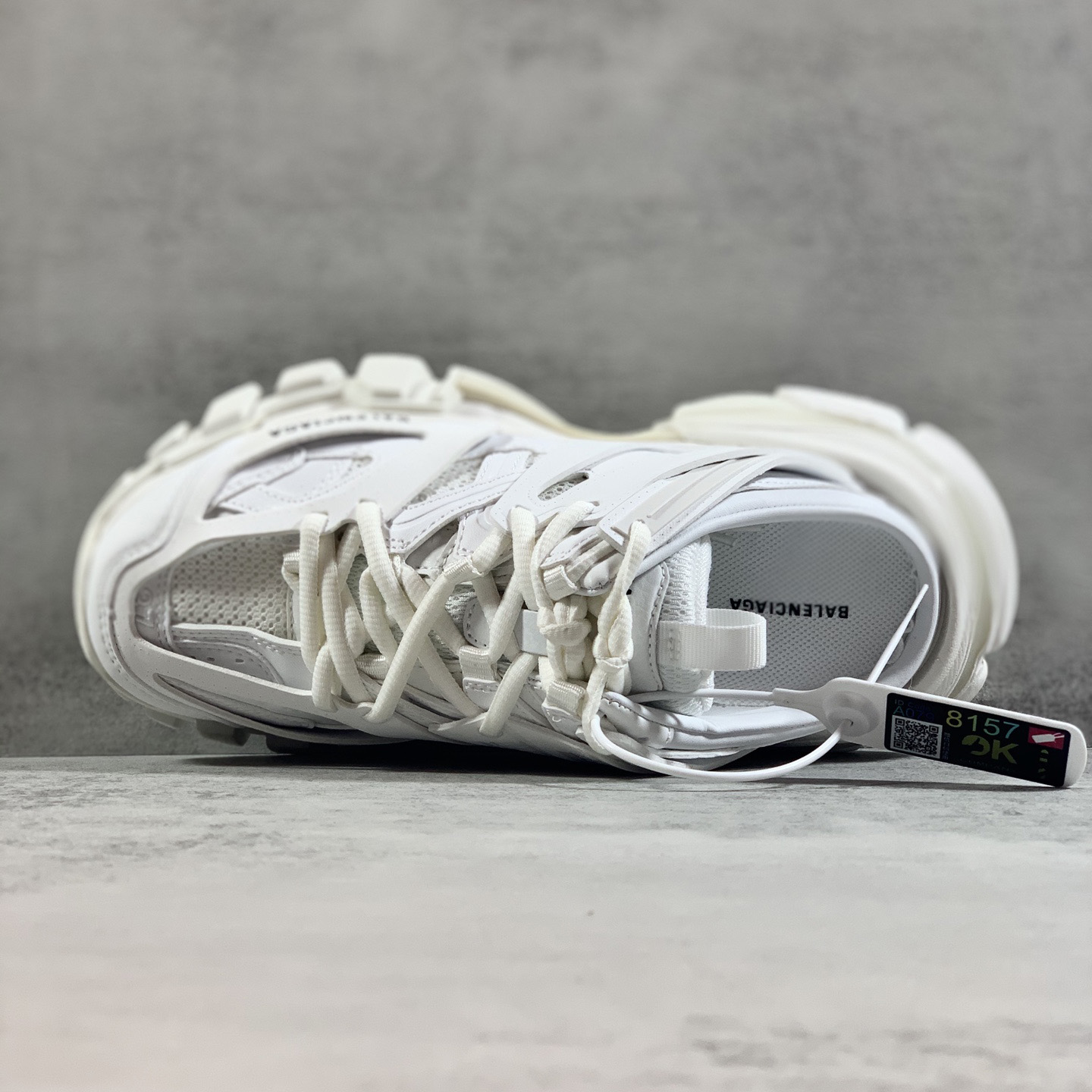 Balenciaga Track Mule In White - 