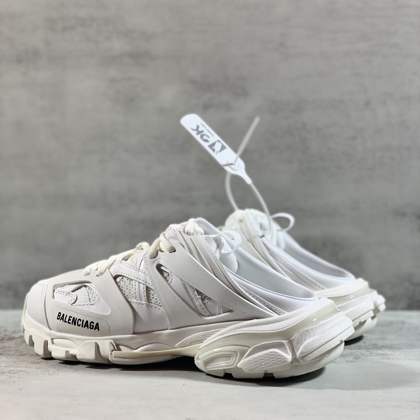 Balenciaga Track Mule In White - 