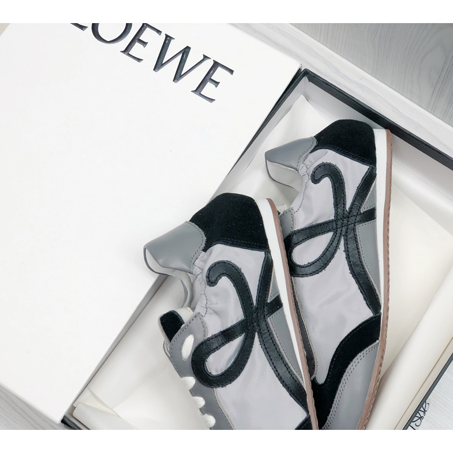 Loewe Ballet Runner In Nylon And Calfskin - 