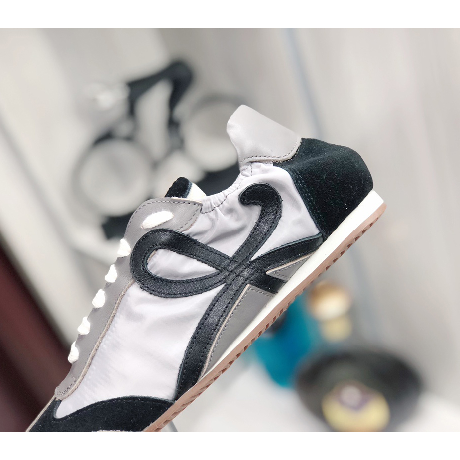 Loewe Ballet Runner In Nylon And Calfskin - 