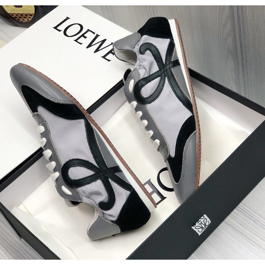 Loewe Ballet Runner In Nylon And Calfskin - 