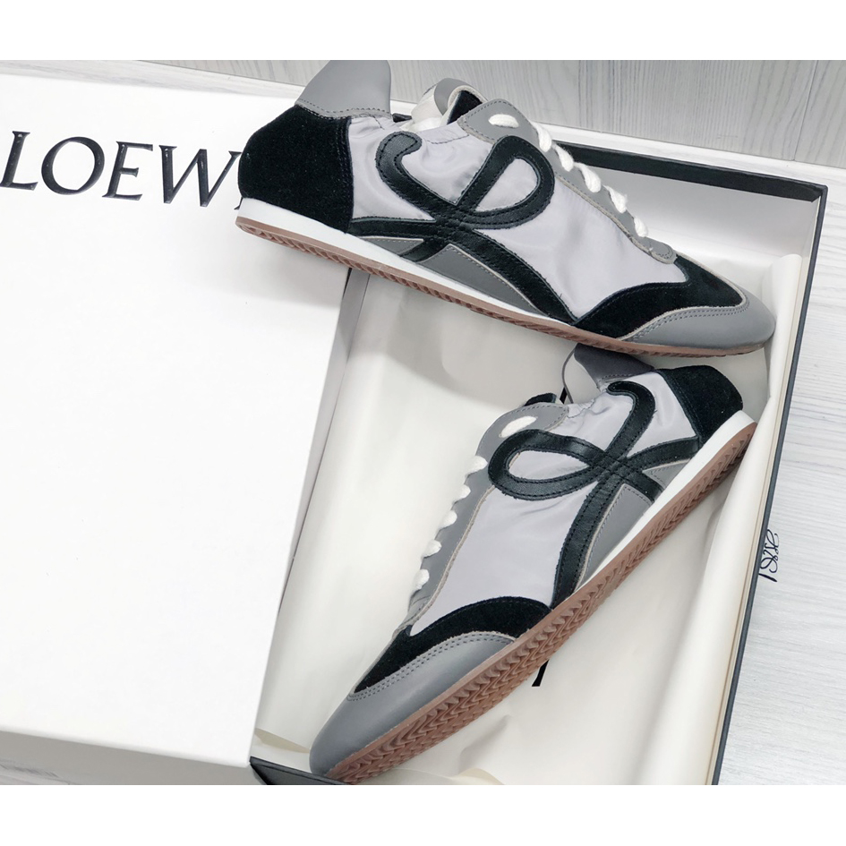 Loewe Ballet Runner In Nylon And Calfskin - 