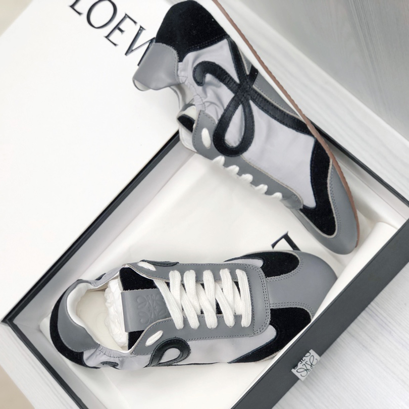 Loewe Ballet Runner In Nylon And Calfskin - 