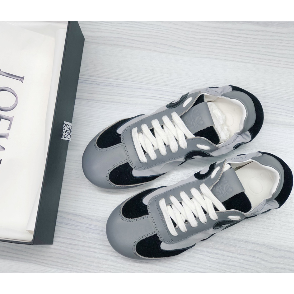 Loewe Ballet Runner In Nylon And Calfskin - 