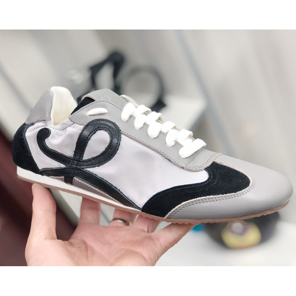 Loewe Ballet Runner In Nylon And Calfskin - 