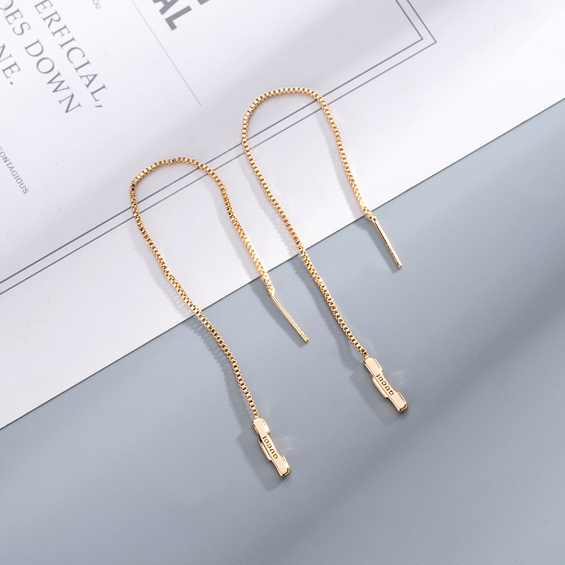 Gucci  Link To Love Chain Earrings With 'Gucci' Bar - 