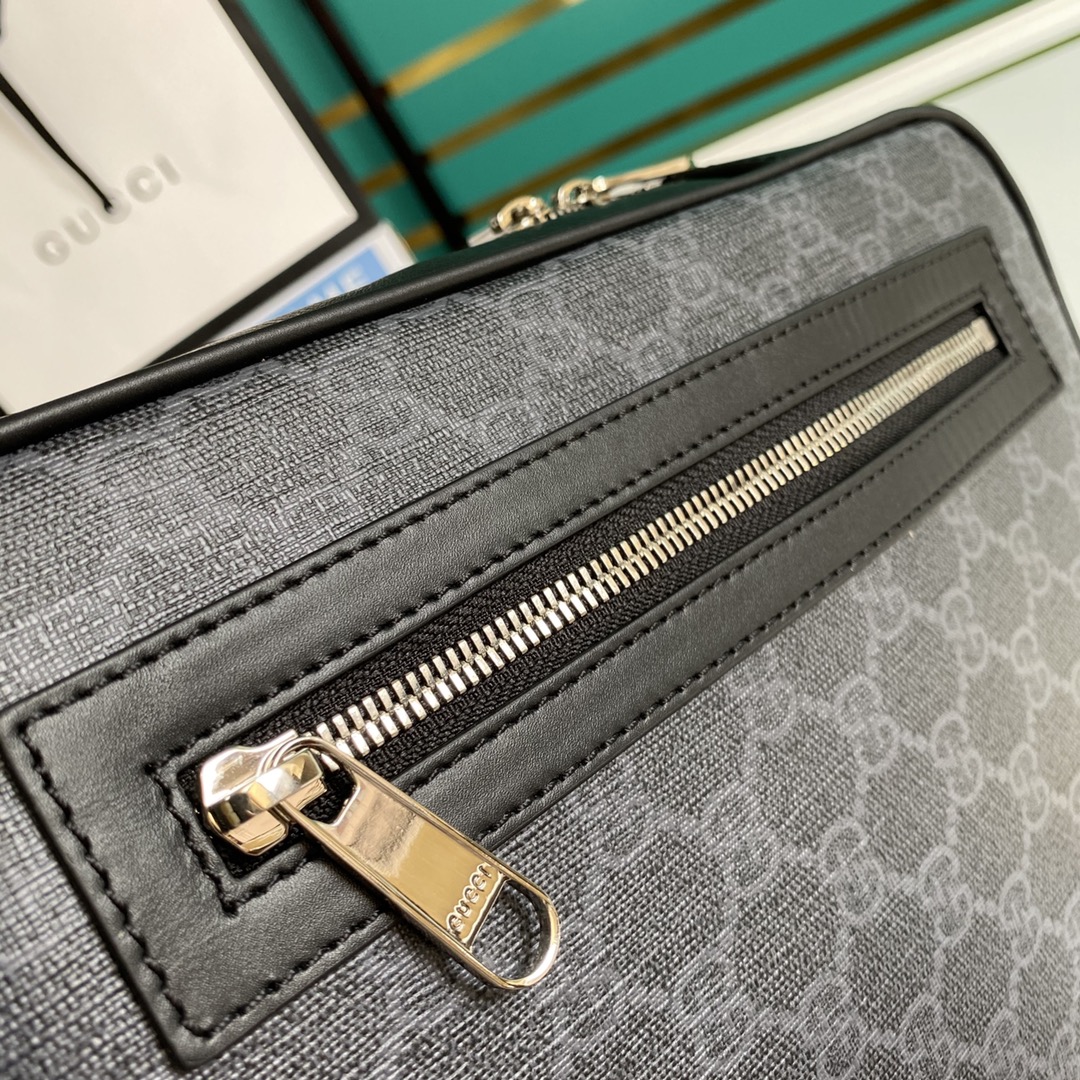 Gucci GG Black Belt Bag(17-27-8.5CM) - 
