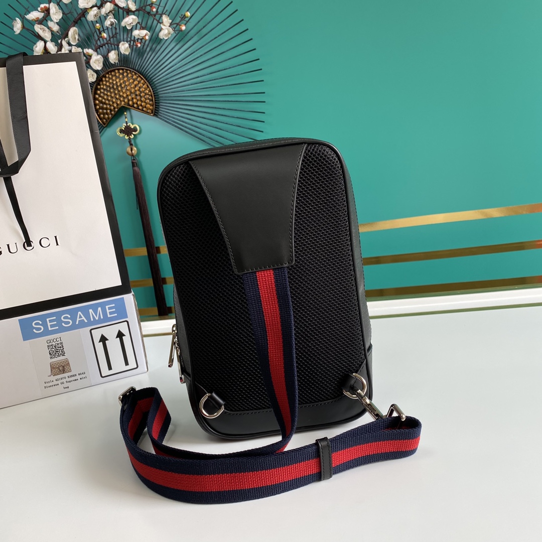 Gucci GG Black Belt Bag(17-27-8.5CM) - 