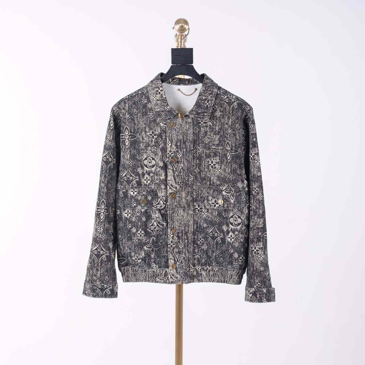 Louis Vuitton Monogram Tailored Denim Jacket       1AATFX - DesignerGu