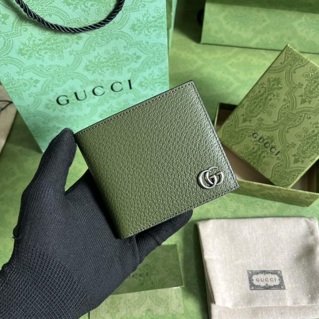 Gucci GG Marmont Leather Bi-Fold Wallet(21-9cm) - DesignerGu