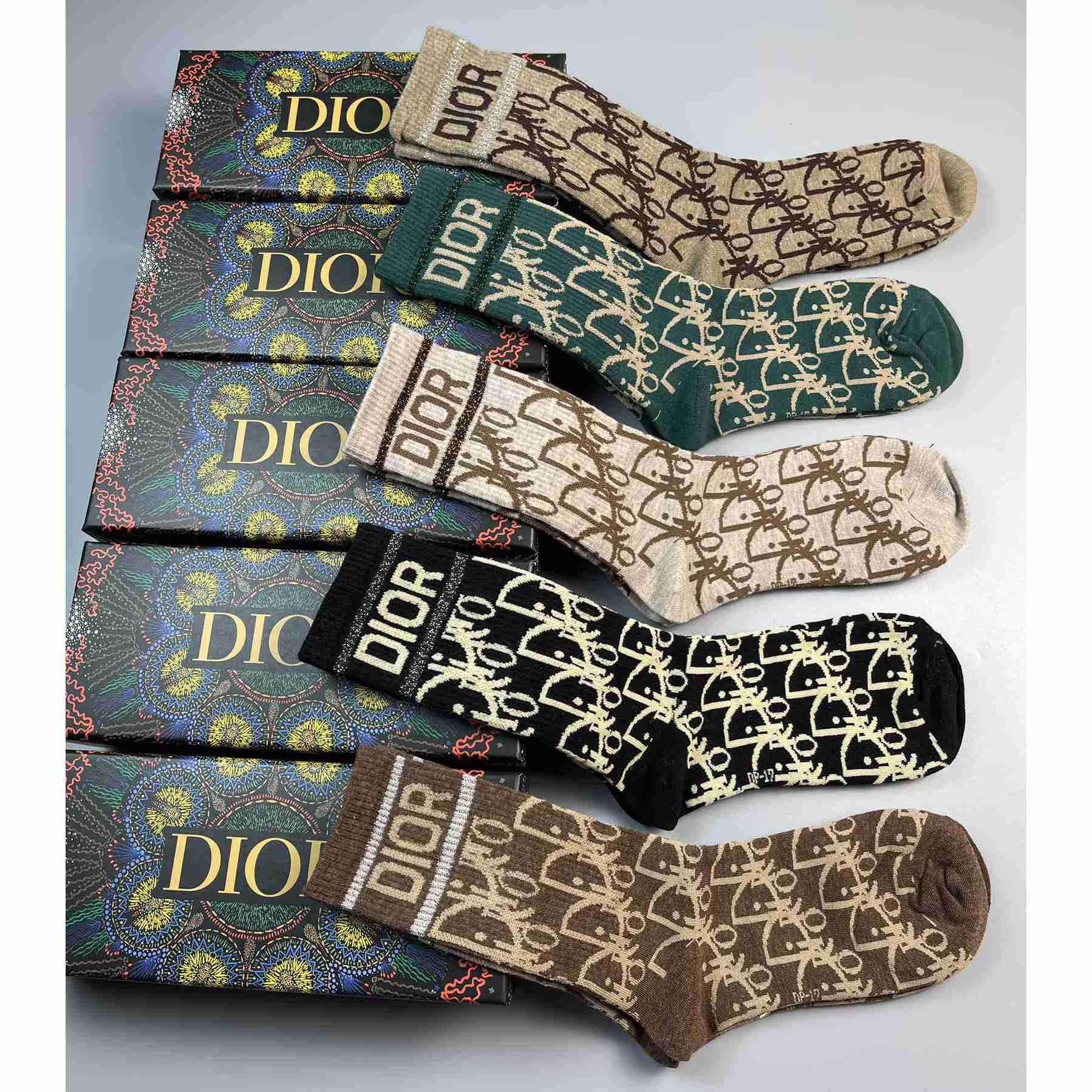 Dior Oblique Wool Socks /Box - 