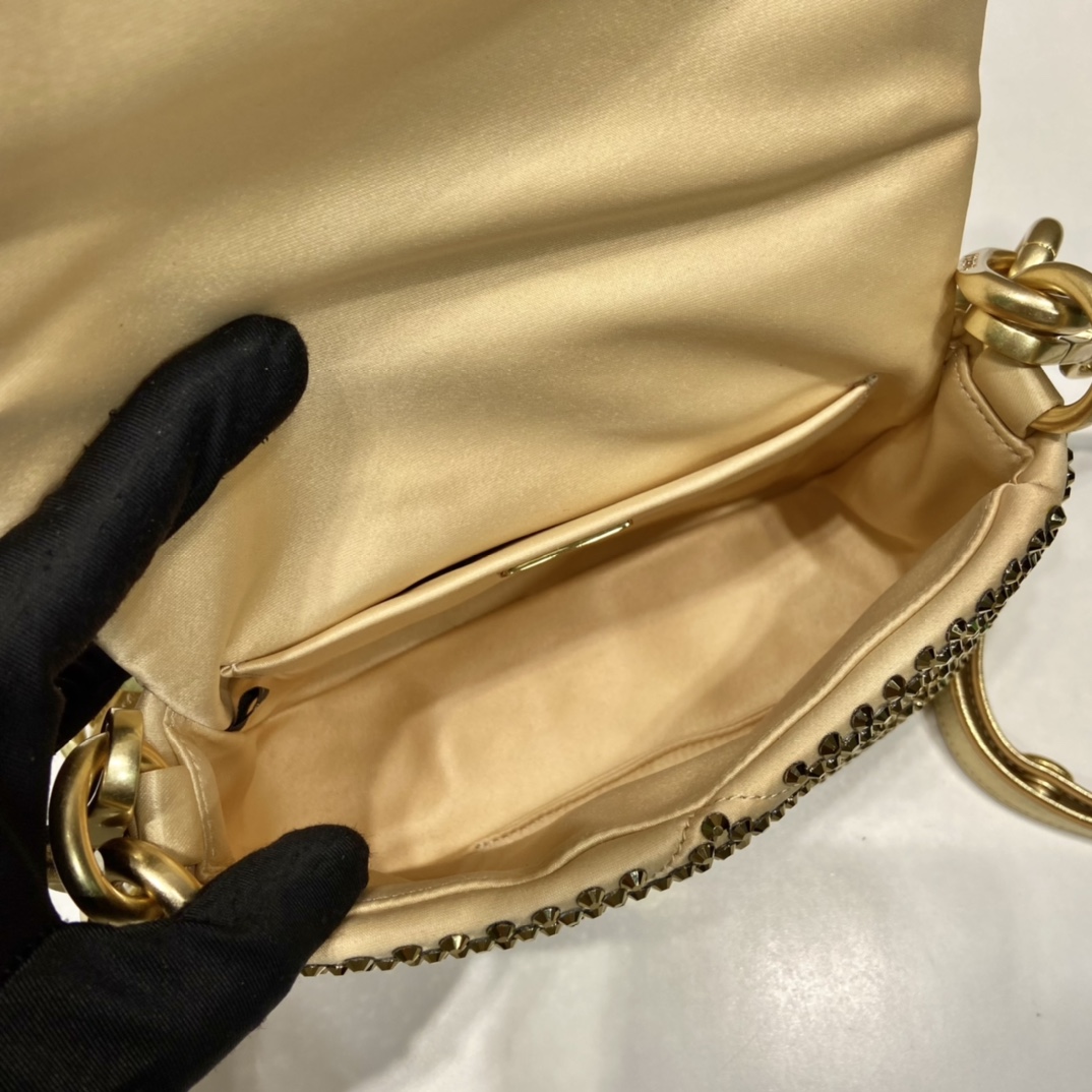 Prada Satin Mini-Bag With Crystals - 