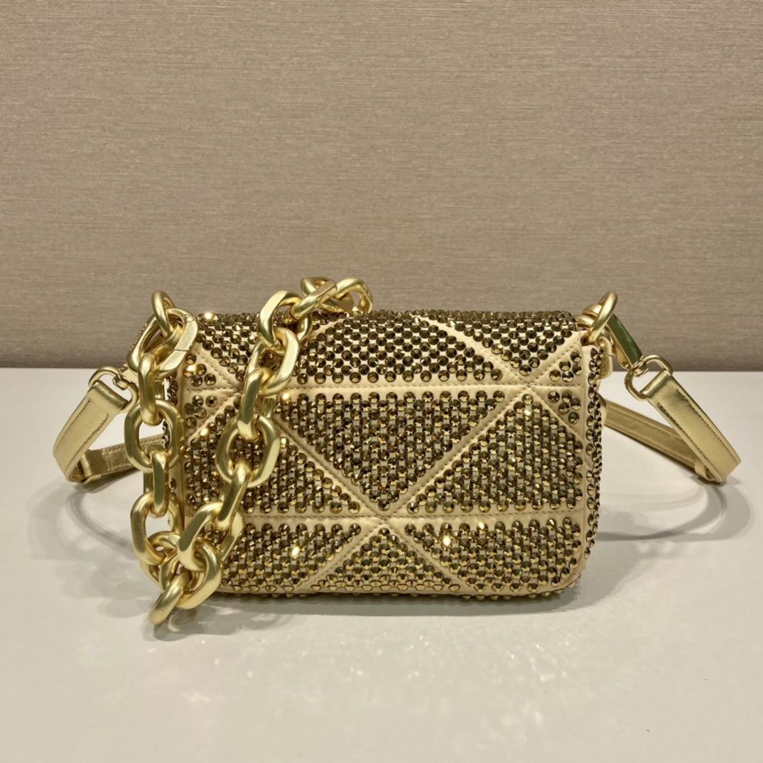 Prada Satin Mini-Bag With Crystals - 