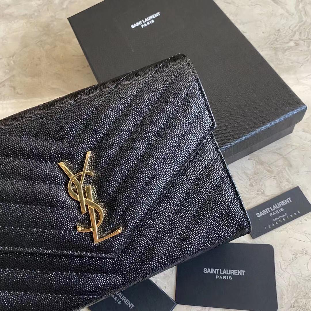 Saint Laurent Monogramme Quilted Textured-Leather Pouch(21-16-3CM) - 