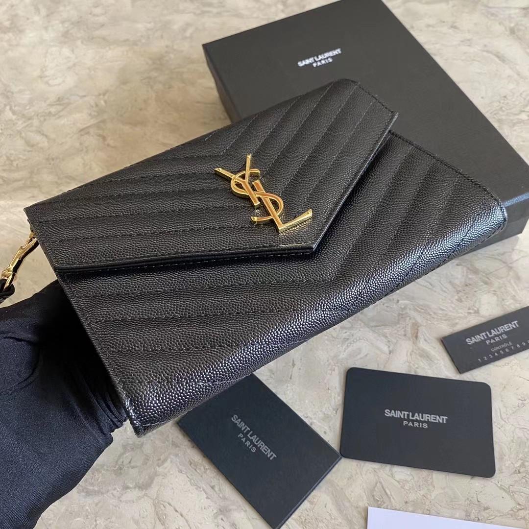 Saint Laurent Monogramme Quilted Textured-Leather Pouch(21-16-3CM) - 