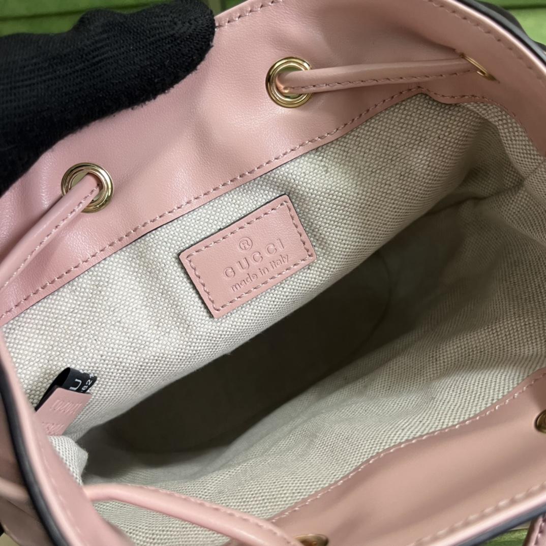 Gucci GG Matelassé Bucket Bag (17*20*10cm) - 