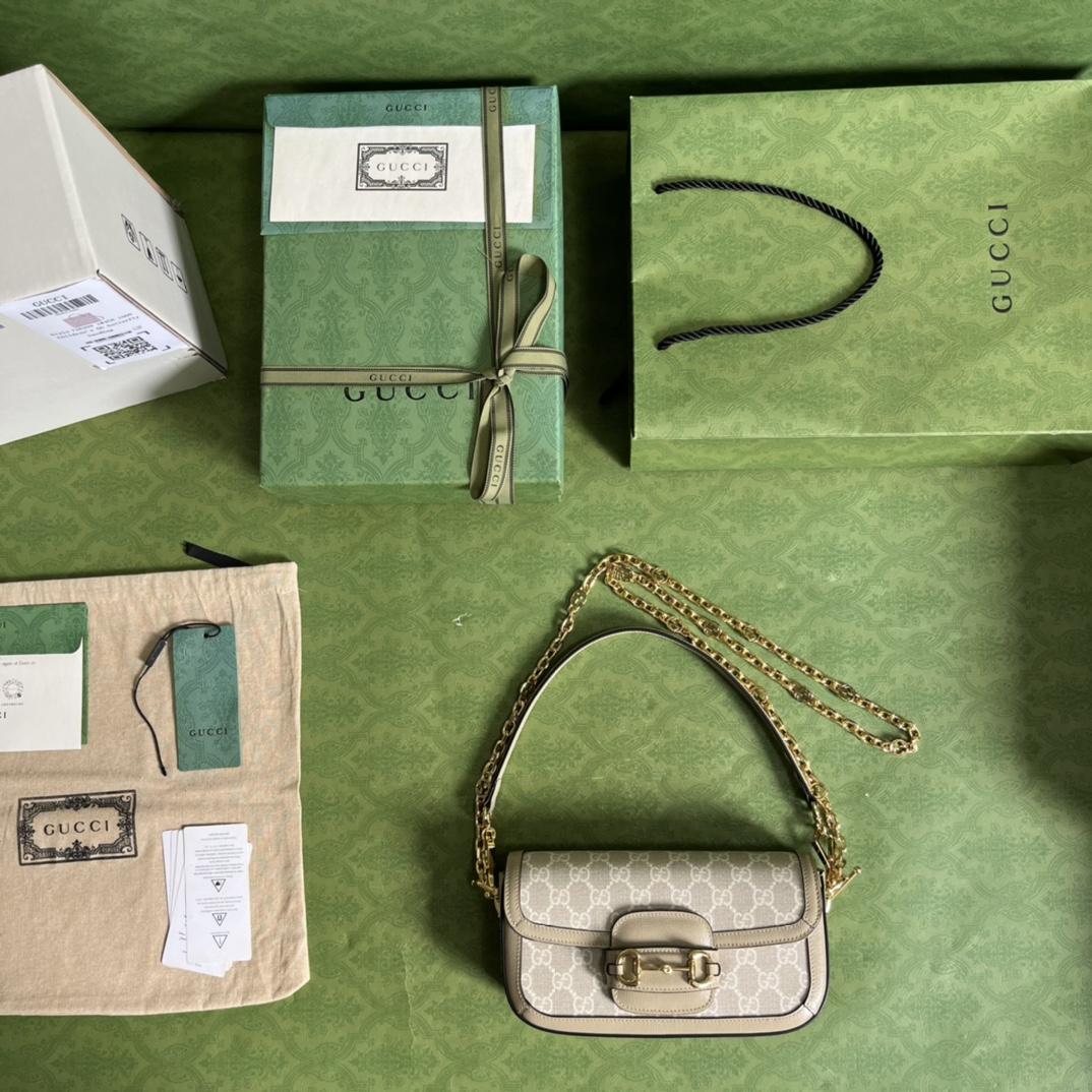 Gucci Horsebit 1955 Shoulder Bag(24-13-5cm)   - 