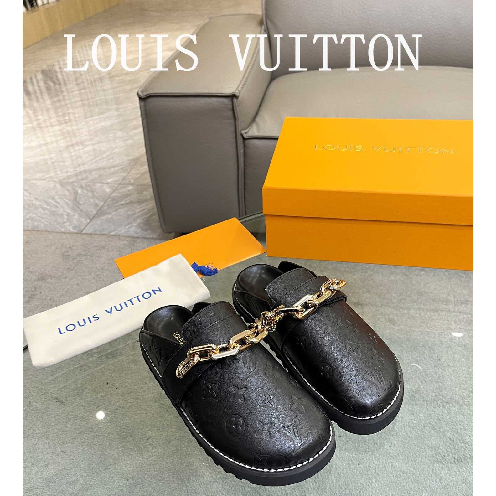 Louis Vuitton Lv Cosy Flat Comfort Clog        1AB3OS - DesignerGu