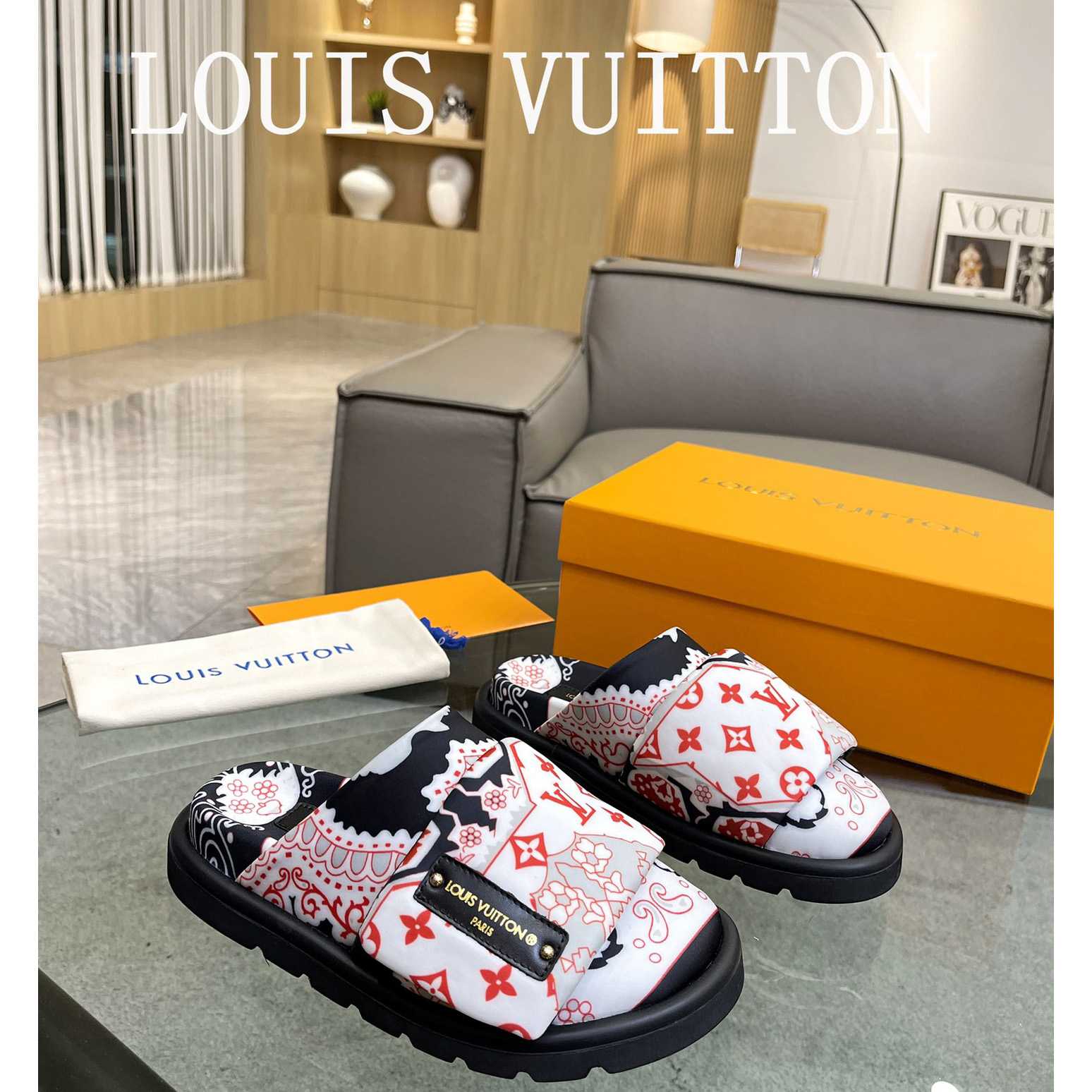 Louis Vuitton Slipper Pillow Flat Comfort Mule       - DesignerGu