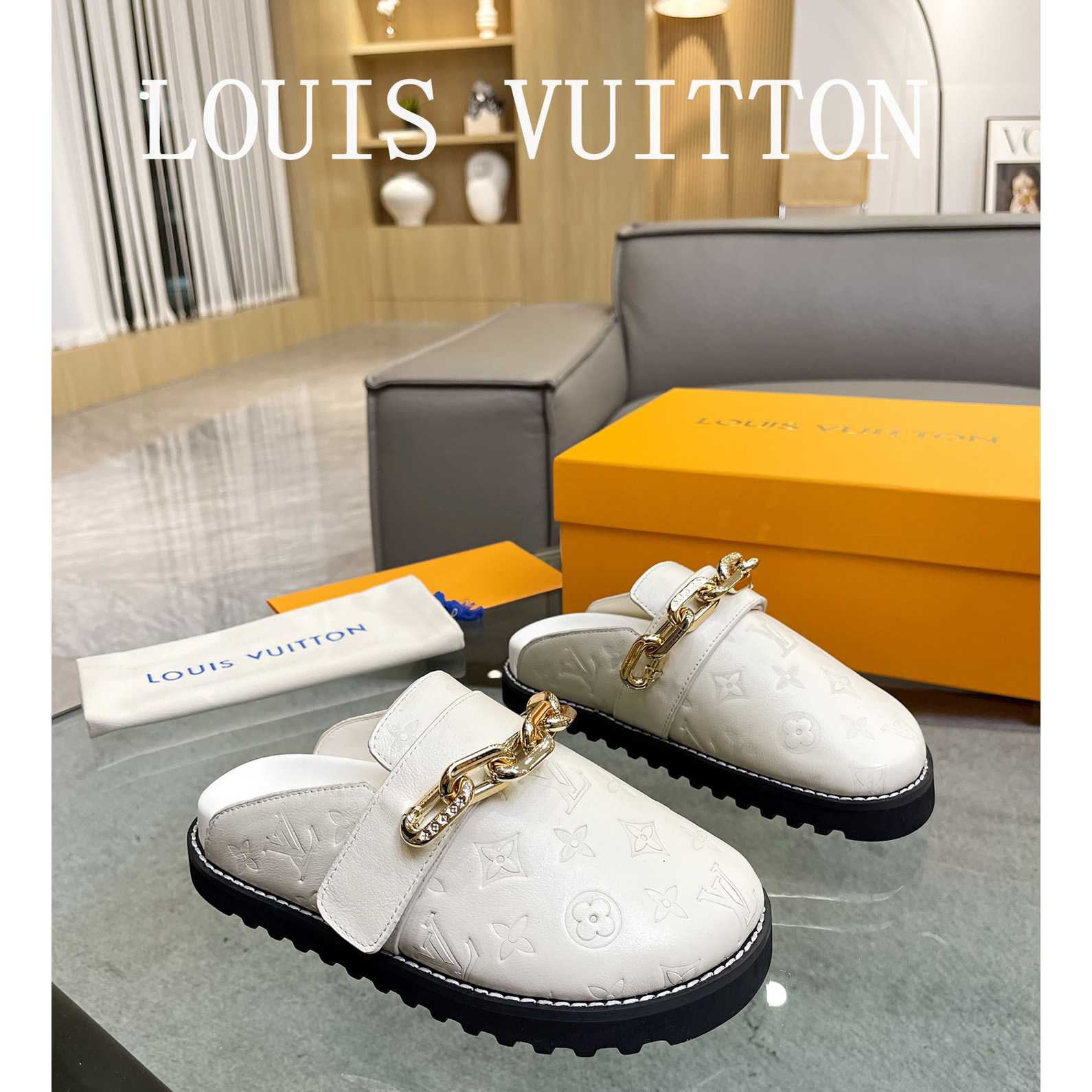 Louis Vuitton Lv Cosy Flat Comfort Clog         - DesignerGu