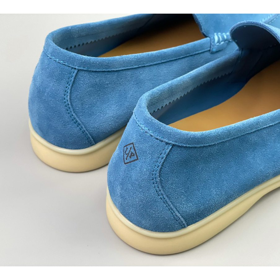 Loro Piana Summer Walk Loafers In Blue - 