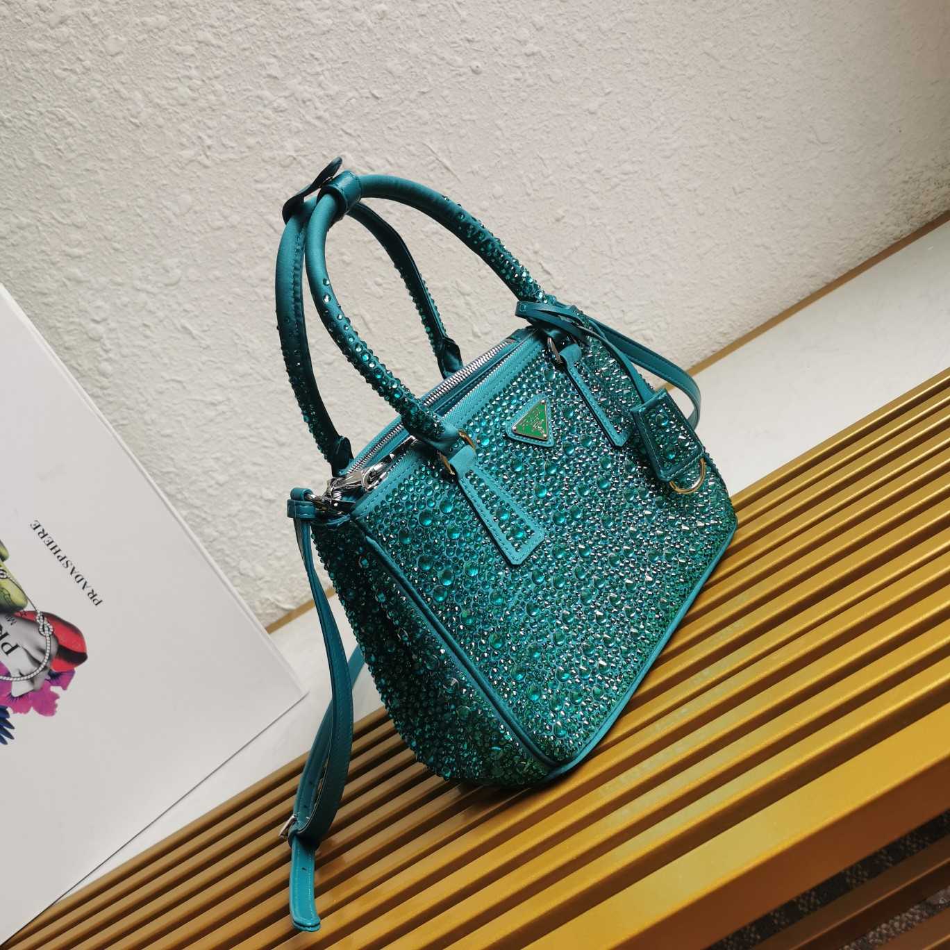 Prada Galleria satin Mini-Bag With Crystals - 