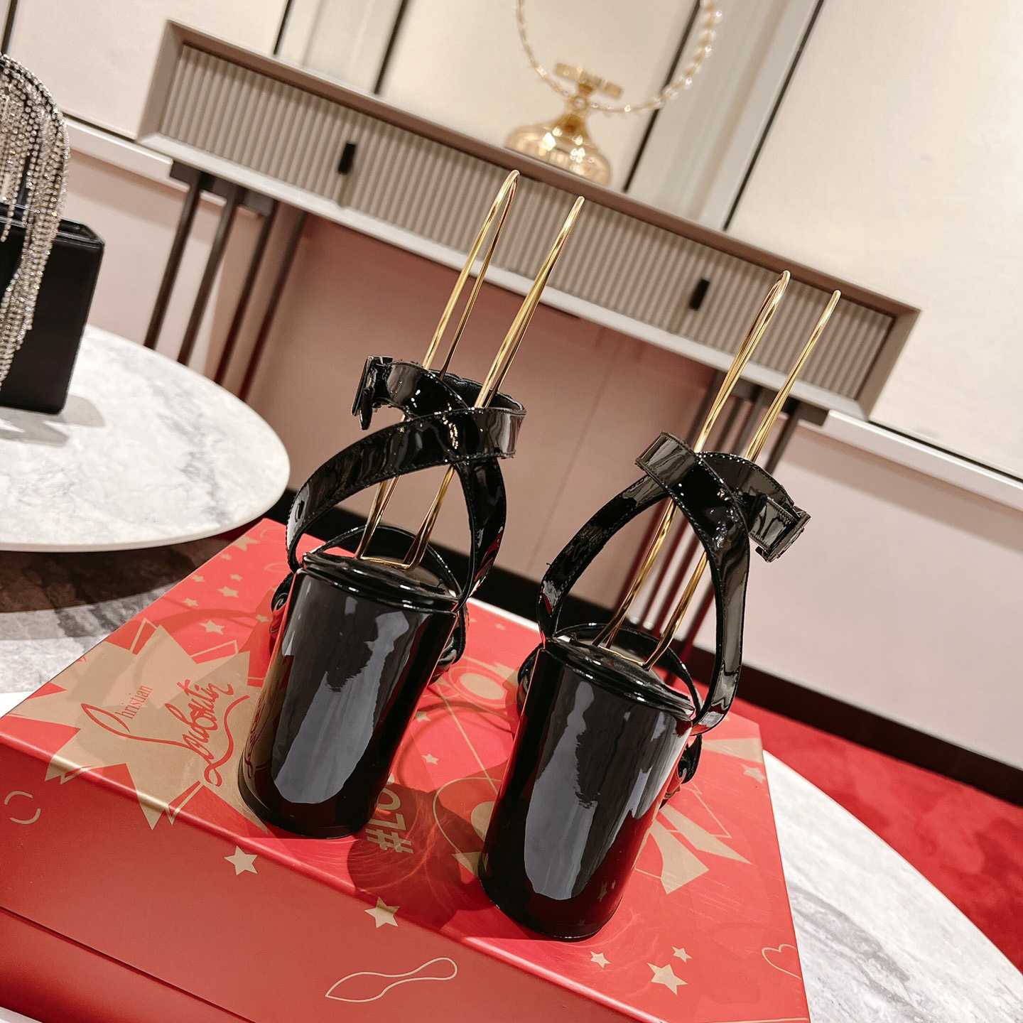 Christian Louboutin Miss Sabina Patent Sandals 85 - 