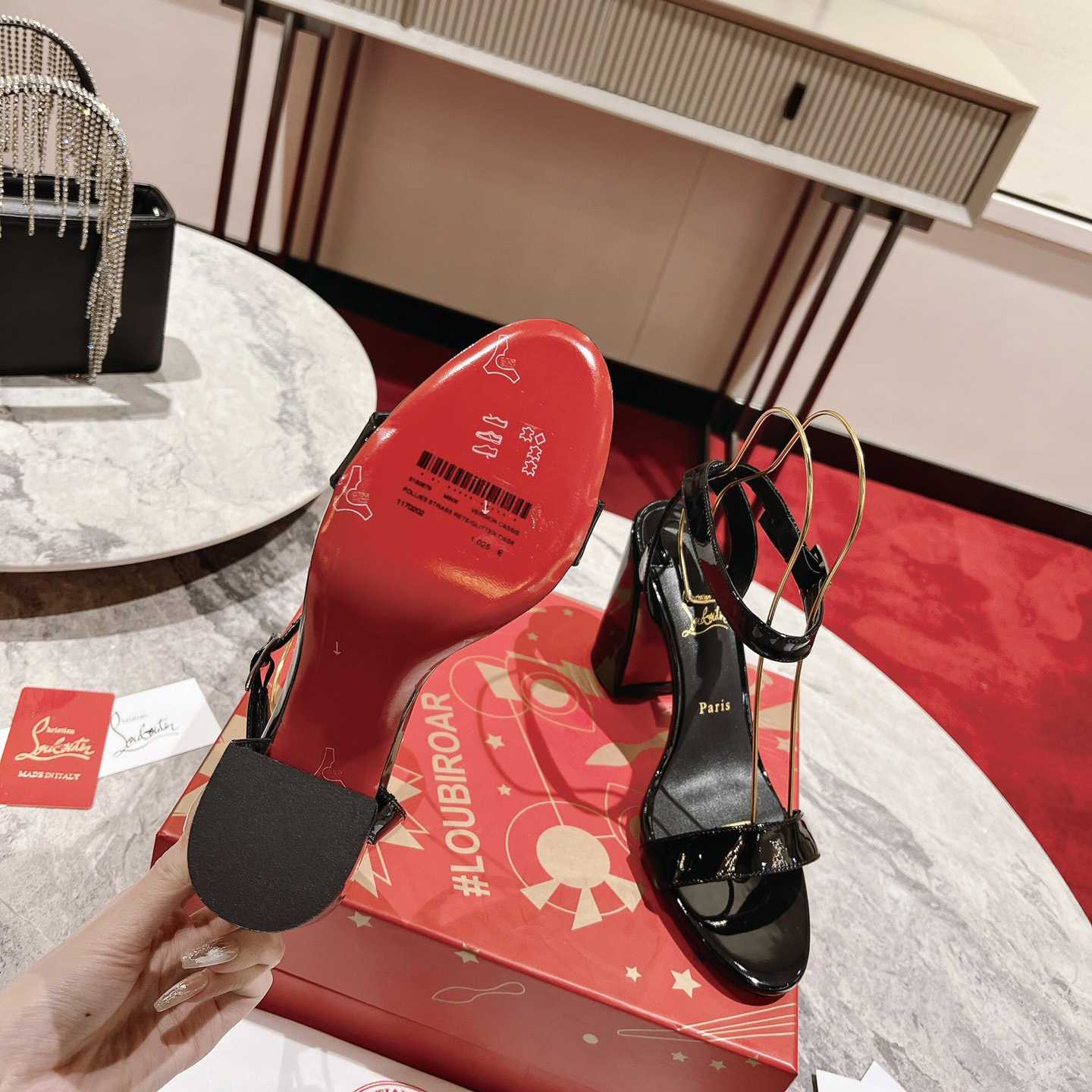 Christian Louboutin Miss Sabina Patent Sandals 85 - 