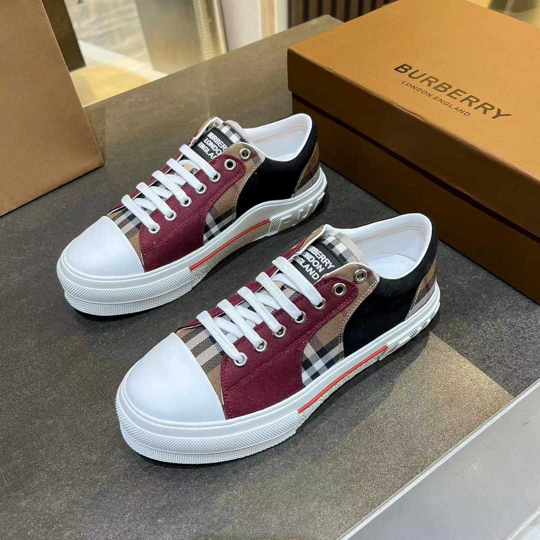 Burberry Kai Check Low-Top Sneakers - 