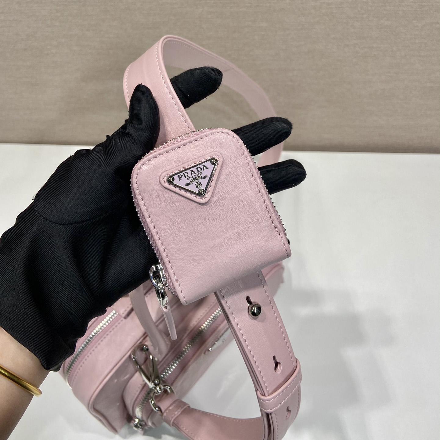 Prada Antique Nappa Leather Multi-pocket Top-handle Bag - 