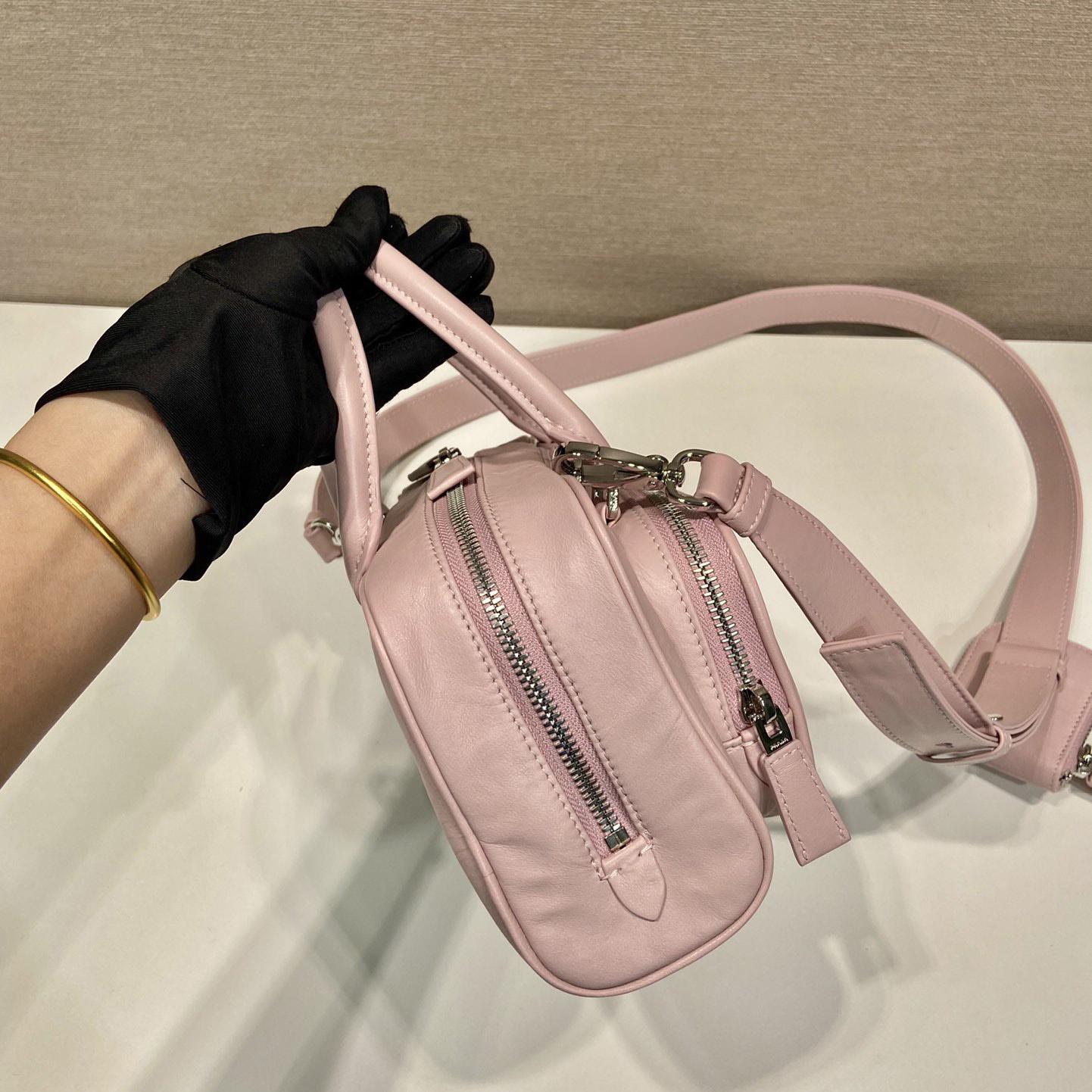 Prada Antique Nappa Leather Multi-pocket Top-handle Bag - 