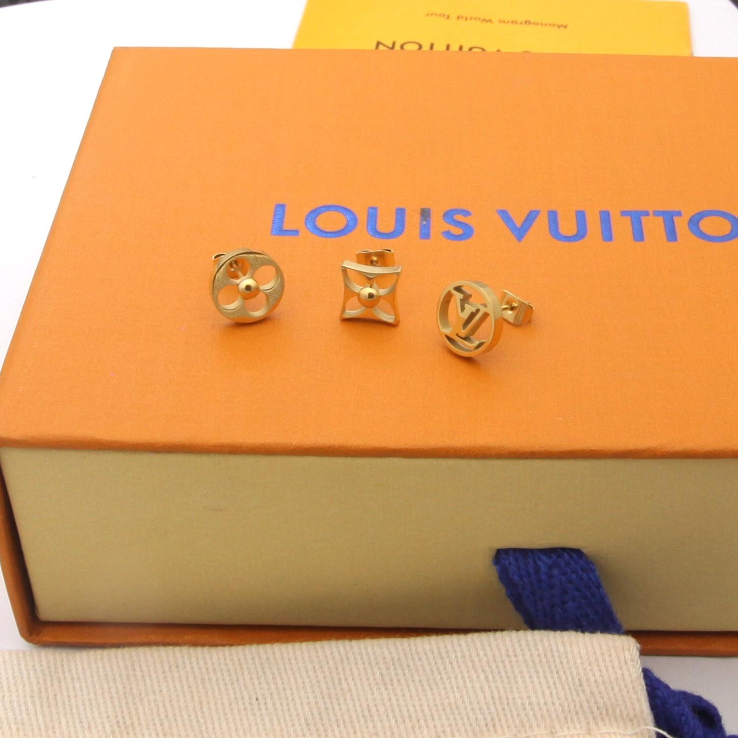 Louis Vuitton Crazy in Lock Earrings Set   M00395 - DesignerGu