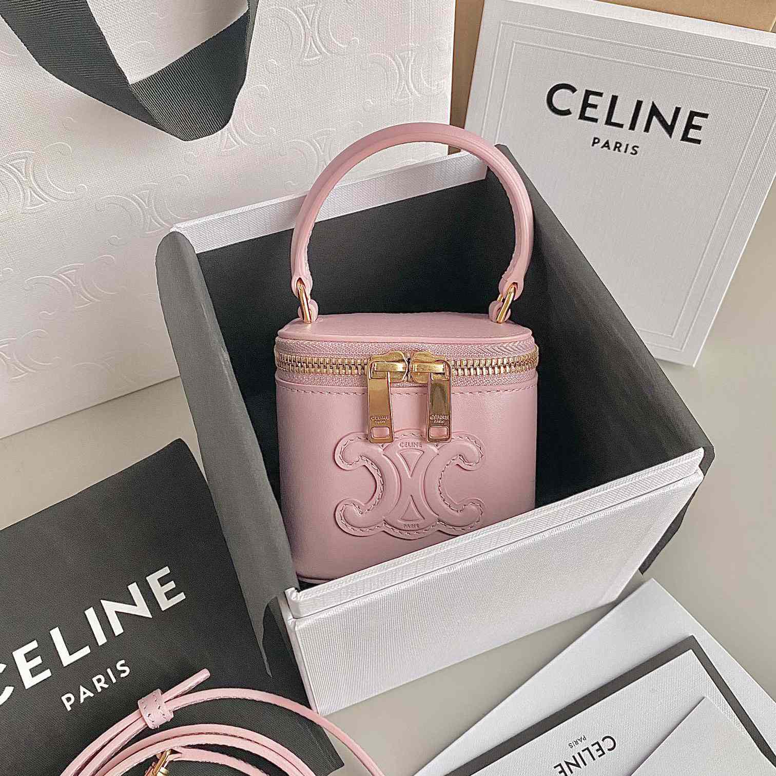 Celine Mini Vanity Case In Smooth Calfskin - 