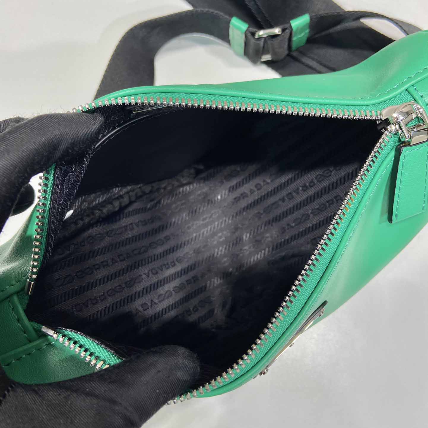 Prada Triangle Leather Bag - 