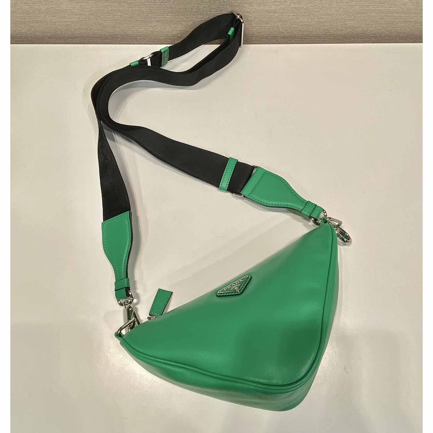 Prada Triangle Leather Bag - 