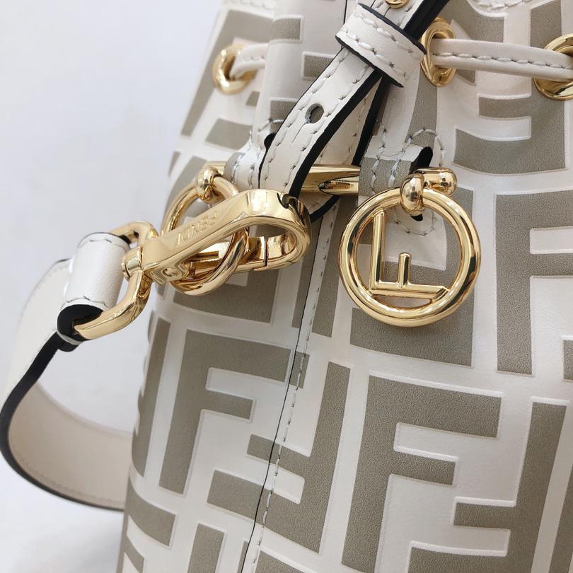 Fendi Mon Tresor Beige Leather Mini-Bag - 