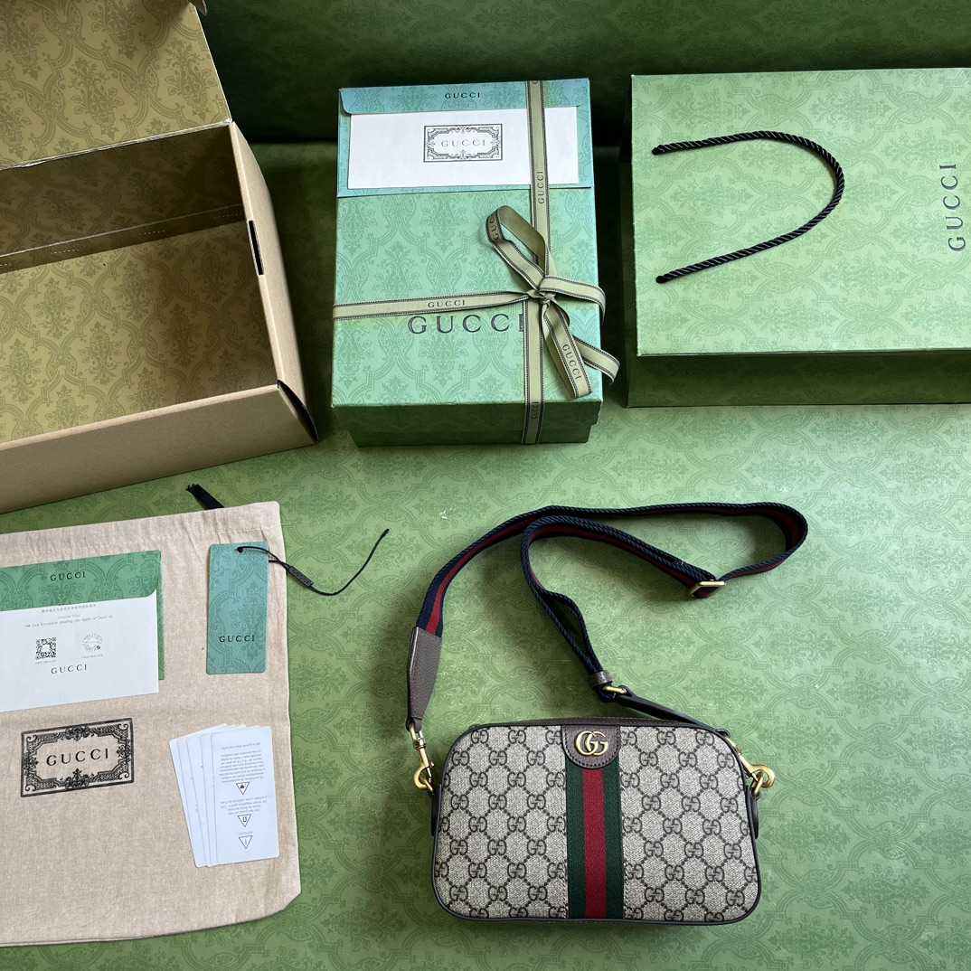 Gucci Ophidia GG Small Shoulder Bag (23.9x 15.2x 6.9cm) - 