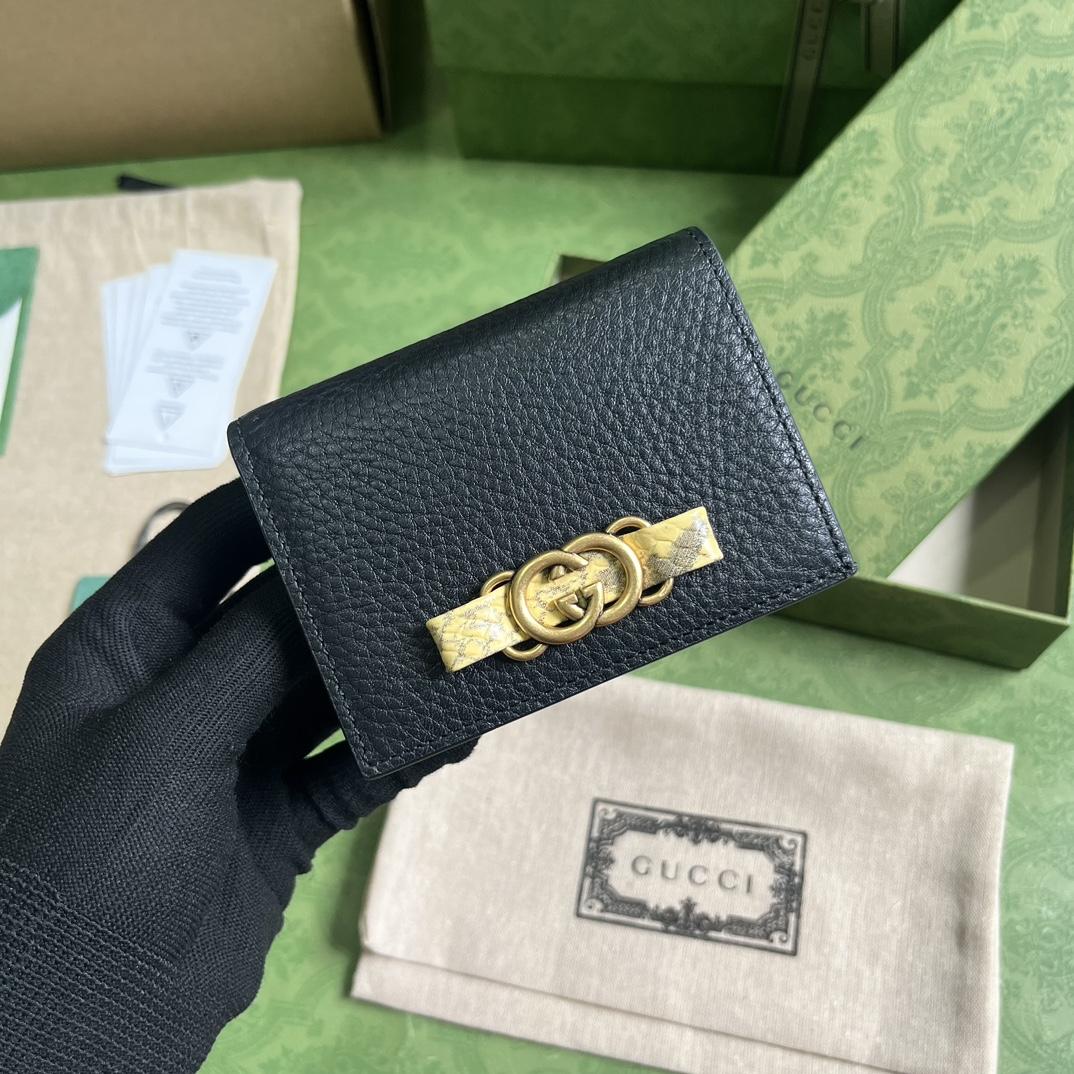 Gucci Wallet With Interlocking G Python Bow - DesignerGu