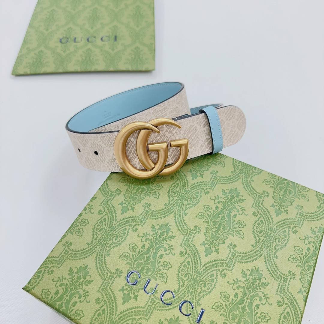 Gucci GG Marmont Reversible Wide Belt - 