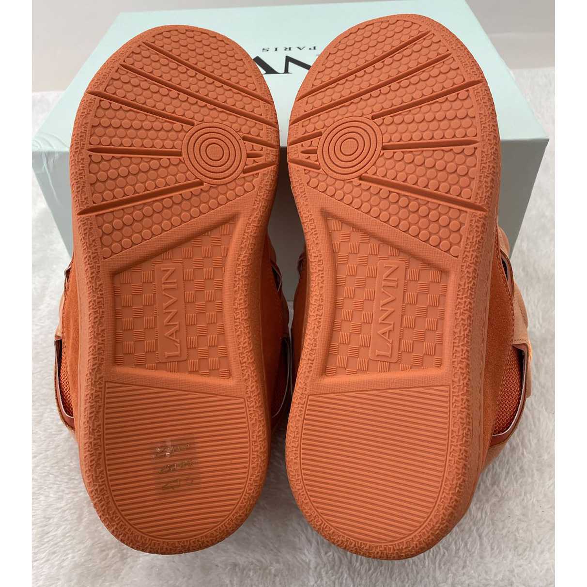 Lanvin Leather Curb Sneakers - 