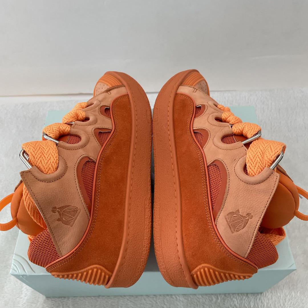 Lanvin Leather Curb Sneakers - 