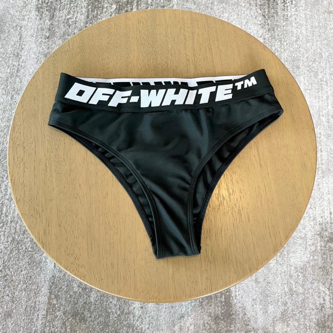 Off-White c/o Virgil Abloh Women's Black Two-piece Swimsuit - 